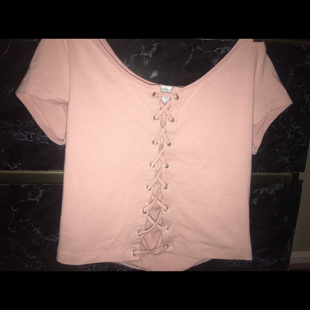 Pink Criss Cross Top